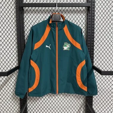 Cote d Ivoire 2026 Orange And Green Reversible windbreaker