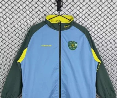 Lisbon sporting 2002-03 blue green windbreaker jacket (S-XXL)