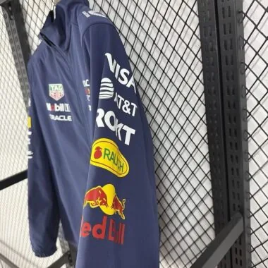 Giacca a vento da uomo Red Bull 2026 blu scuro (taglie S-2XL)