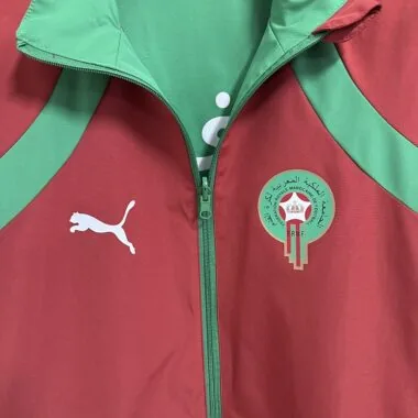 Morocco 2026 Red And Green Reversible windbreaker