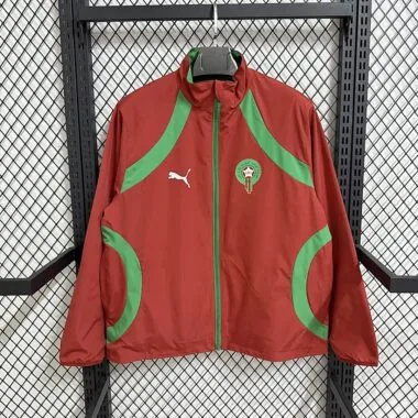 Morocco 2026 Red And Green Reversible windbreaker