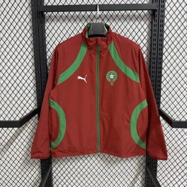 Morocco 2026 Red And Green Reversible windbreaker