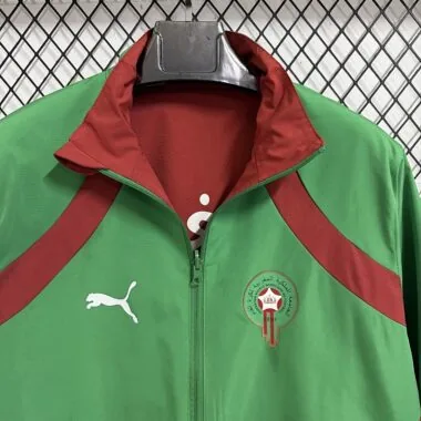 Morocco 2026 Red And Green Reversible windbreaker