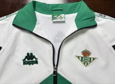 Real Betis 1996/97 Black white and Green windbreaker