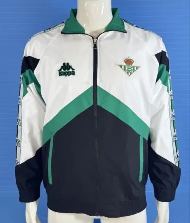 Real Betis 1996/97 Black white and Green windbreaker