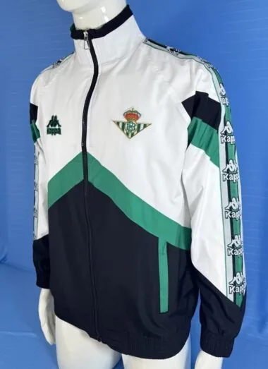 Real Betis 1996/97 Black white and Green windbreaker
