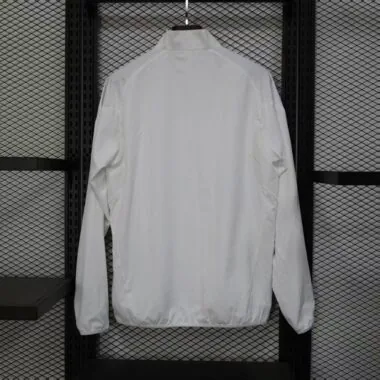 Real Madrid 2025/26 White Windbreaker
