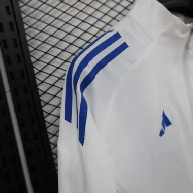 Real Madrid 2025/26 White Windbreaker