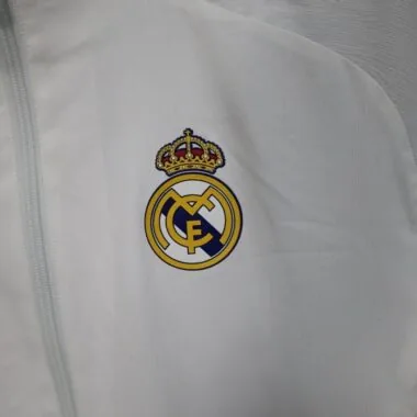 Real Madrid 2025/26 White Windbreaker