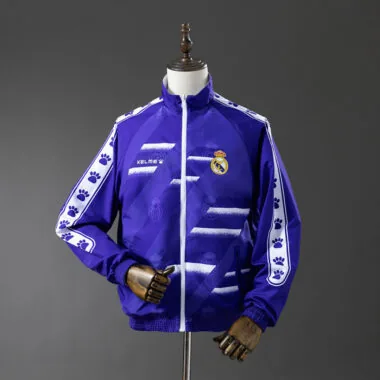 Real Madrid 2025/26 White and Purple Reversible Windbreaker