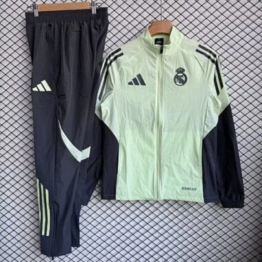 Real Madrid 2025/26 Yellow Windbreaker Suit Size S-2XL