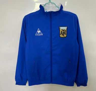 Retro 1986 Argentina blue white Windbreaker