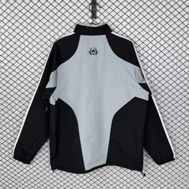 Retro Real Madrid 2004/05 Black And Gray Windbreaker