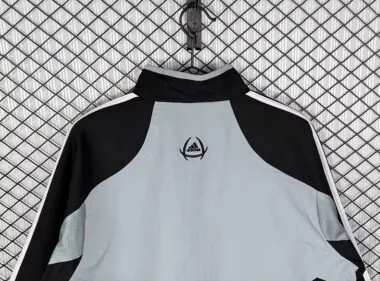 Retro Real Madrid 2004/05 Black And Gray Windbreaker