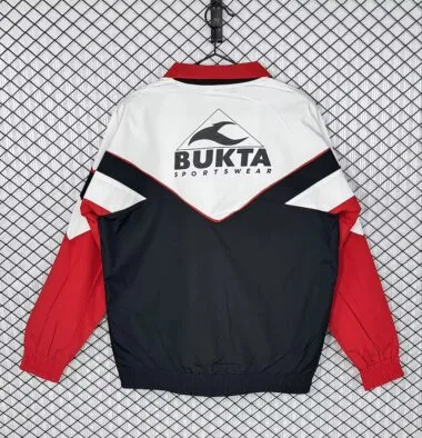 Retro Sevilla 1992/93 White Black And Red Windbreaker