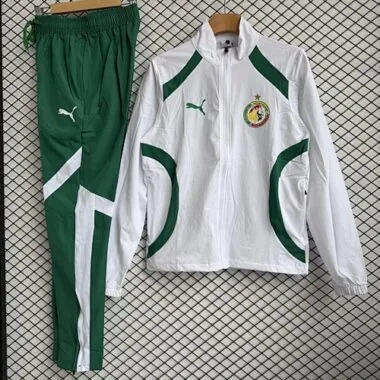 Senegal 2025/26 WhiteWindbreaker Suit Size S-2XL