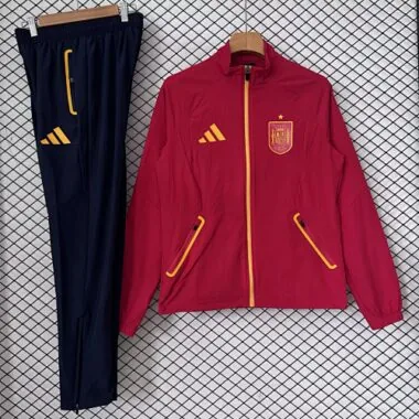 Spain 2026 Red Windbreaker Suit Size S-2XL