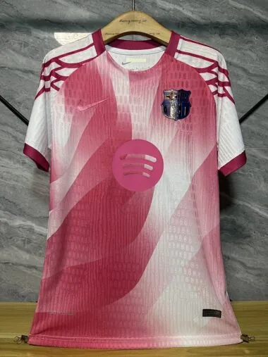 Barcelona 25/26 Pink and White Special Player version Jersey