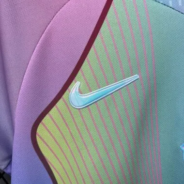 Mens Barcelona 2025/26 Blue and Pink Karol G Jersey