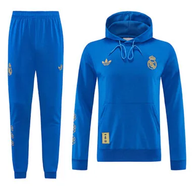 Real Madrid 2026/27 Blue Hoodie Suit S-2XL