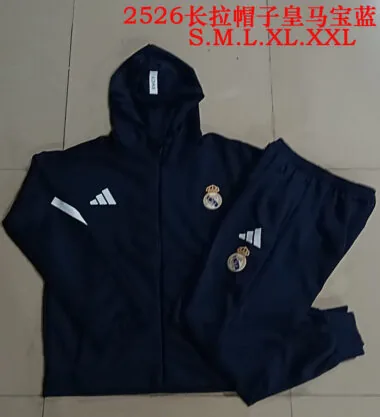 Real Madrid 2025/26 Black Hoodie Suit (S-2XL)