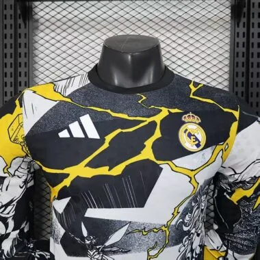 Real Madrid 2025/26 Pre-Match Long Sleeve Player Edition Jersey