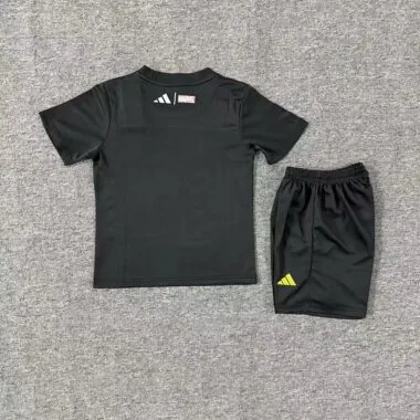 Real Madrid 25/26 Avengers - Pre-Match Black Kids Kit Jersey (Size 16-28)