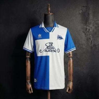 Retro 2000/01 Deportivo Alaves Home Jersey (S-XXL)