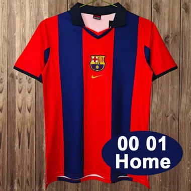 Retro Barcelona2000/01 Home Soccer Jersey