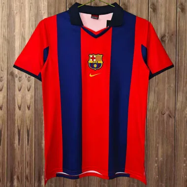 Retro Barcelona2000/01 Home Soccer Jersey