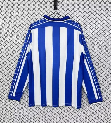 Maglia da calcio retrò da casa a maniche lunghe del Deportivo Alavés stagione 1998/99