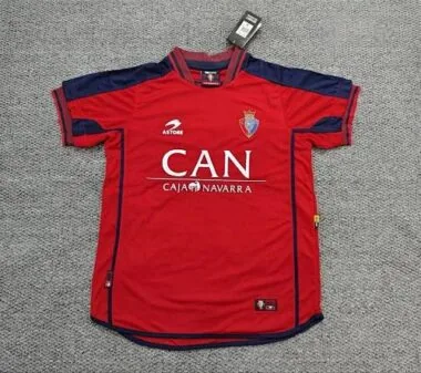 Retro Osasuna home 2000/01 soccer jersey S-2XL