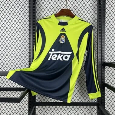 Retro Real Madrid 1999/00 Goalkeeper Long Sleeve Jersey S-2XL