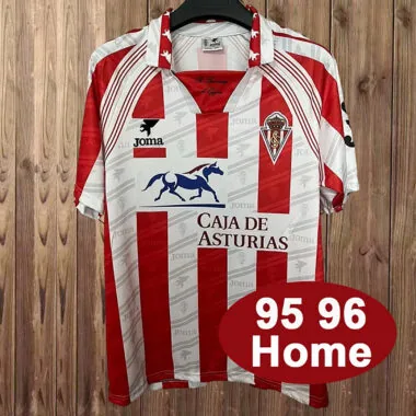 Retro Sporting de Gijon 1995/96 home Retro soccer Jersey