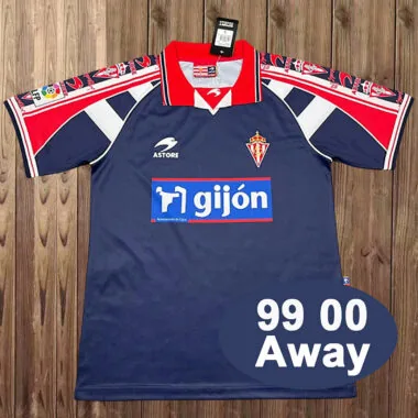 Retro Sporting de Gijon 1999/00 Away soccer Jersey