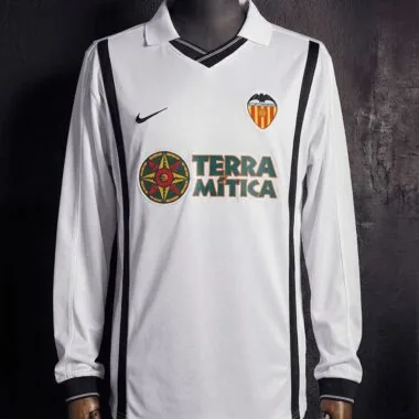 Retro Valencia 2000/01 Home jersey Long Sleeve (S-XXL)