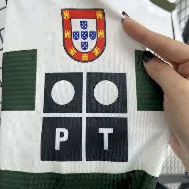 01-03 Sporting Lisbon home long sleeve retro Jersey