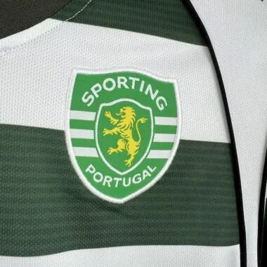 01-03 Sporting Lisbon home long sleeve retro Jersey