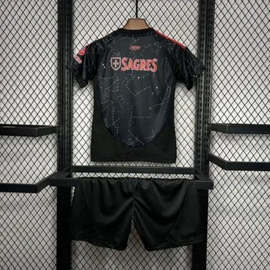 24-25 Benfica away black kid kit