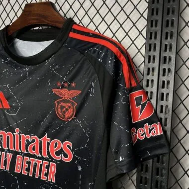24-25 Benfica away black kid kit