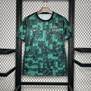 Camisa pré-jogo do Sporting de Lisboa 24-25, tamanhos S-XXXL
