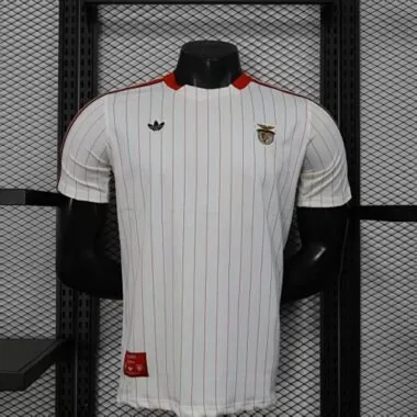 25-26 Benfica White Retro Model Player Version size S-2XL