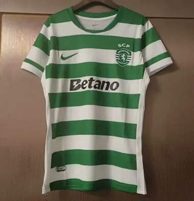 Camisa feminina do Sporting de Lisboa para jogos em casa, n.º 25-26