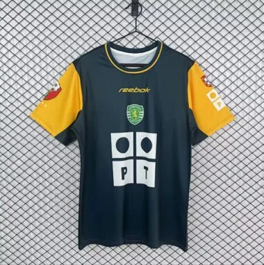 Camisa de jogo fora do Sporting de Lisboa 2002/03, estilo retro, tamanhos S-XXL