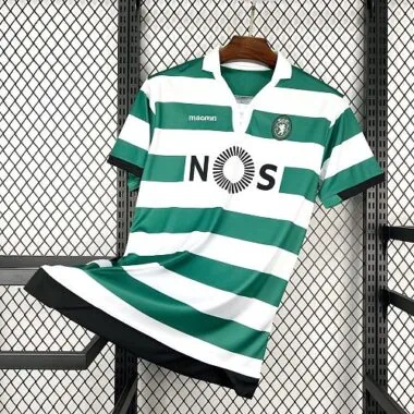 Camisola de jogo em casa retro do Sporting de Lisboa 2018/19, tamanhos S-XXL