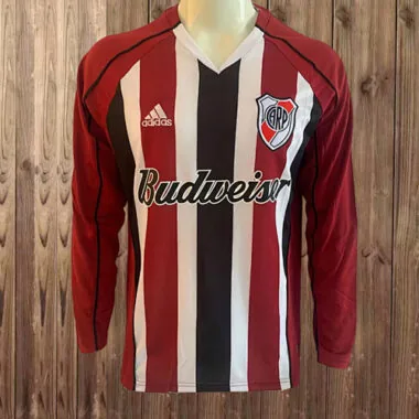 05-06 River Plate away retro long sleeve jersey