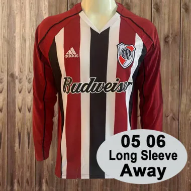 05-06 River Plate away retro long sleeve jersey