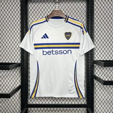 24-25 Boca away white soccer jersey