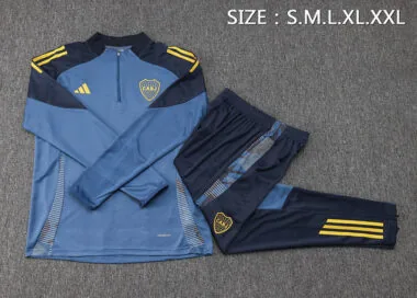24-25 Boca blue half zip training suit