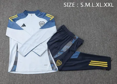 24-25 Boca gray blue half zip training suit